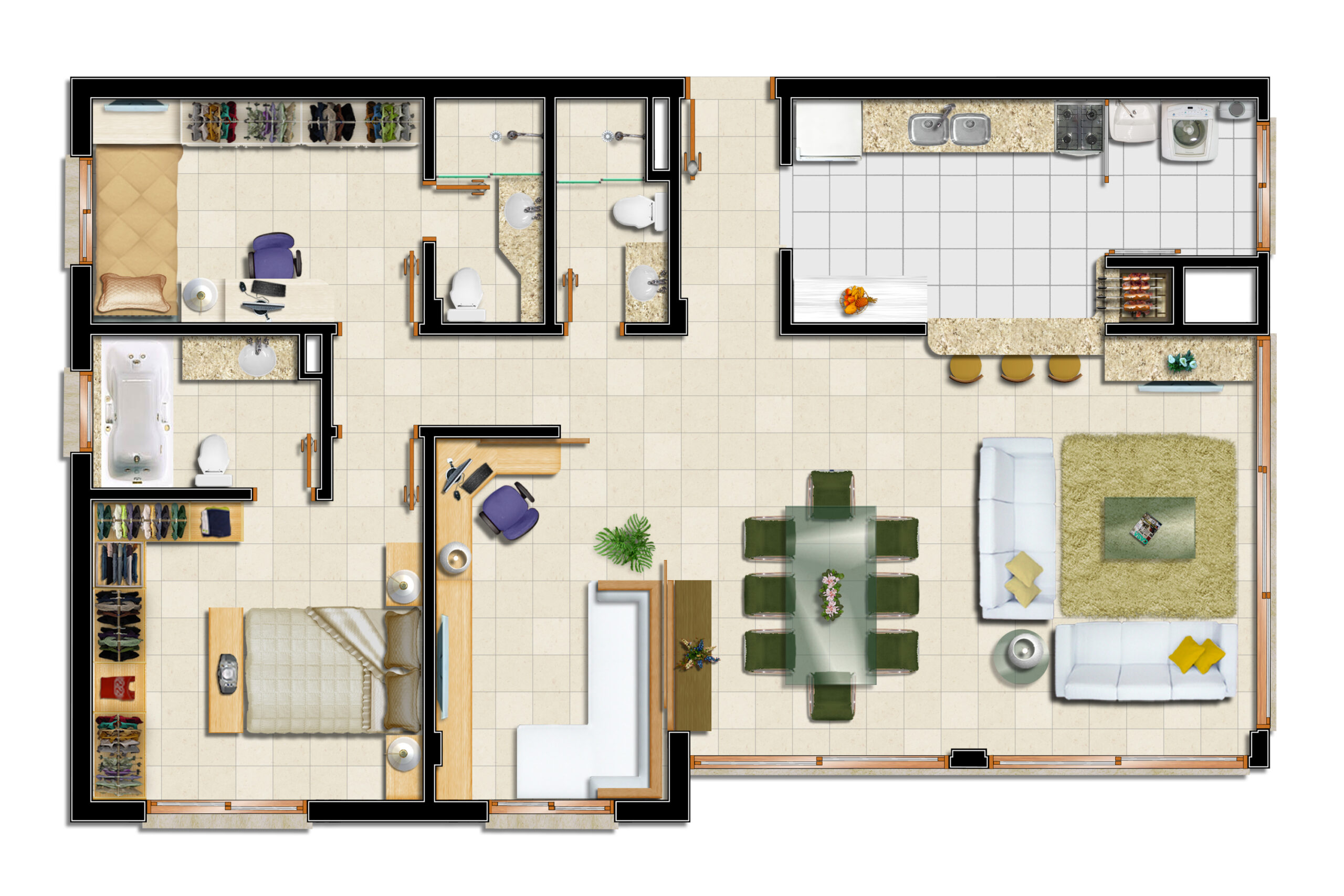 TIPO 1 LIVING ESTENDIDO